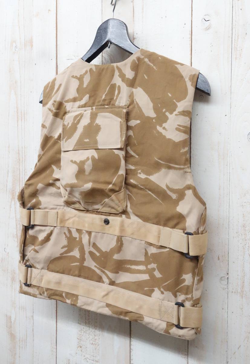 VINTAGE ヨーロッパ古着 ＊イギリス軍 ＊COVER BODY ARMOUR IS DESERT DPM 　デザートカモフラ―ジュ 　ボディアーマー　ベスト　190/120_画像8