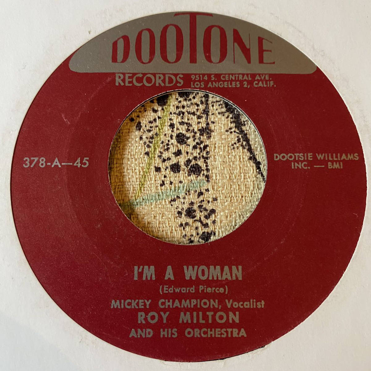 Mickey Champion Vocalist Roy Milton And His Orchestra 7inch I'm A Woman / Bam-A-Lam Jump Jive ロカビリー_画像1