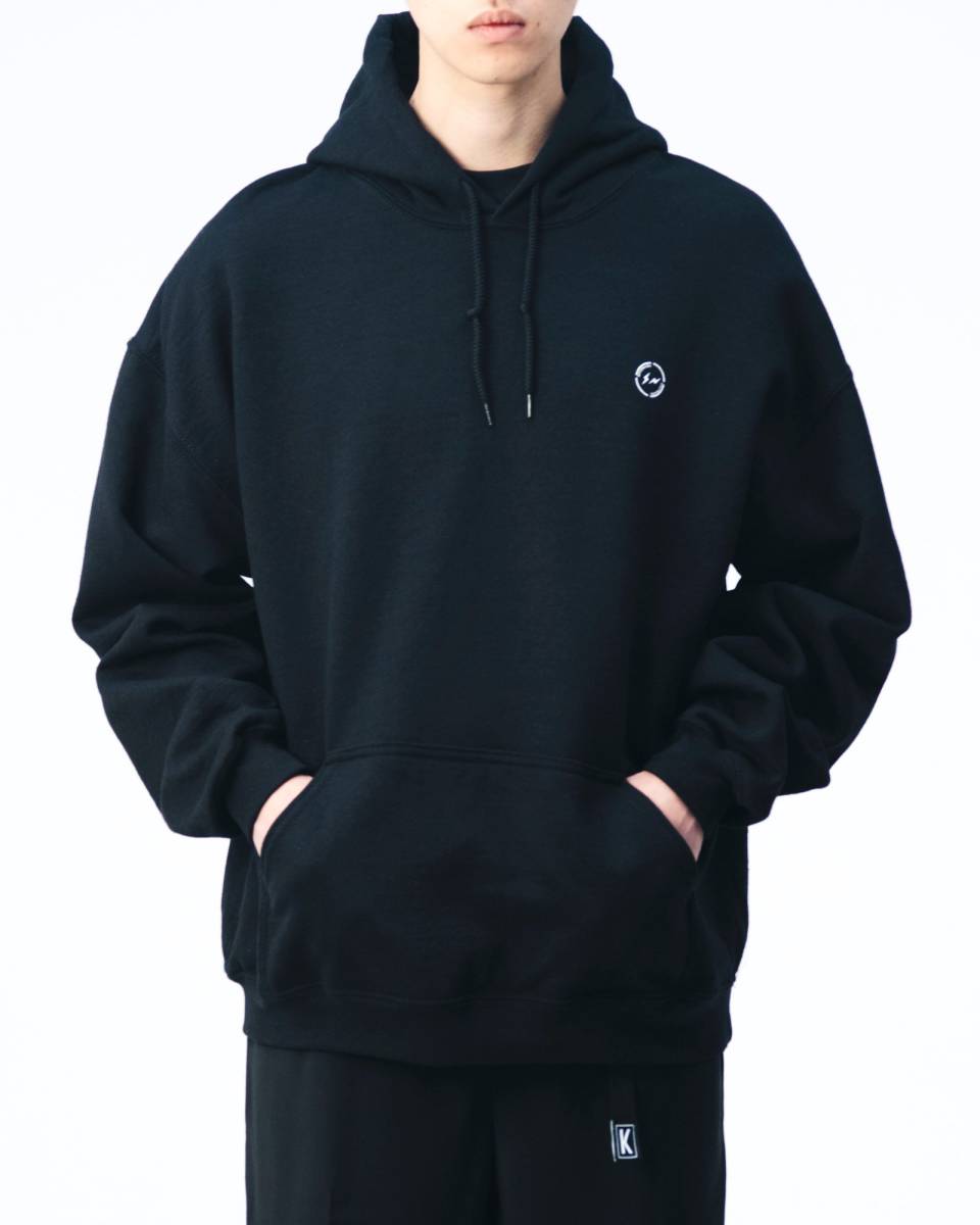 返品不可】 LOGO DOUBLE BACK FUJIWARA&CO. HOODIE サイズL 藤原ヒロシ