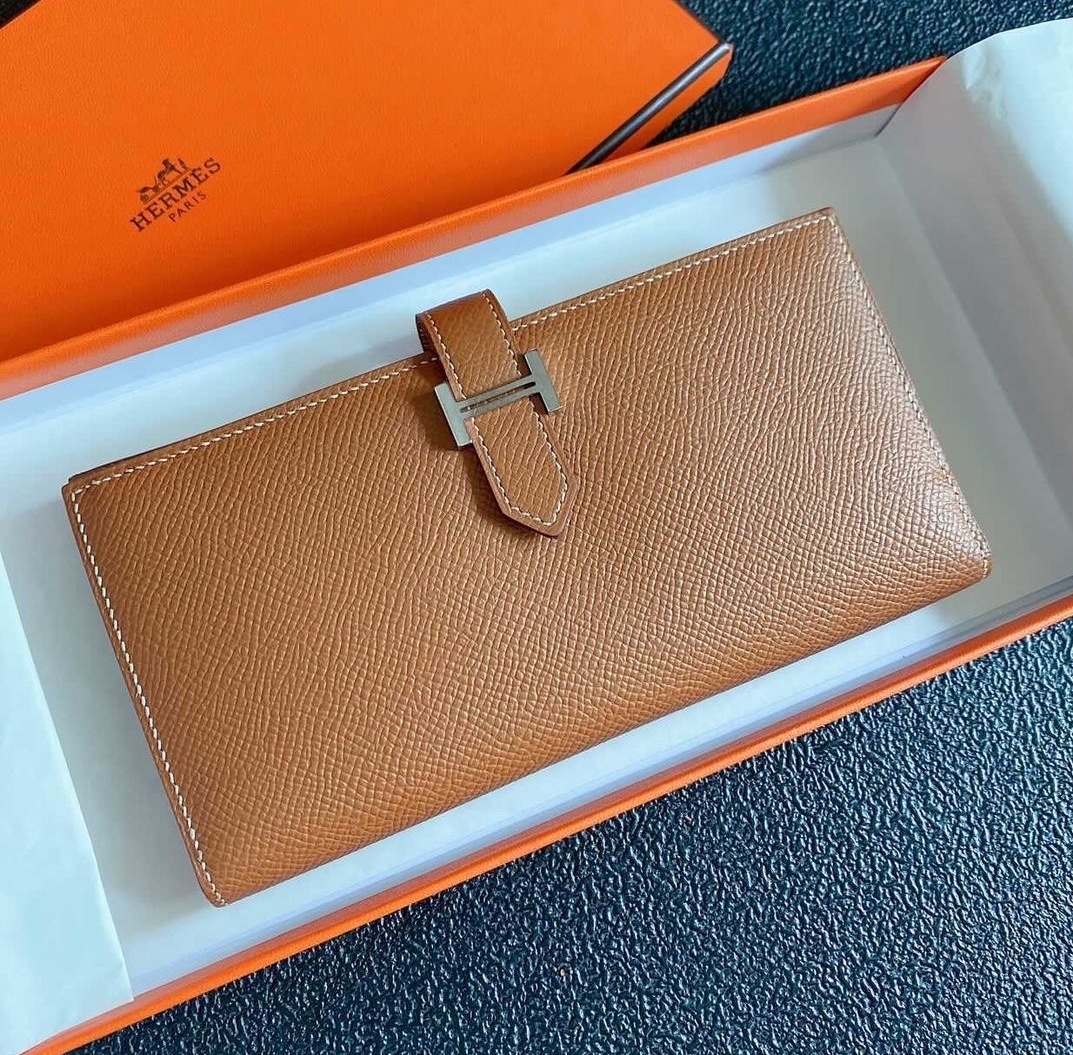 ヤフオク! - Hermes エルメス ベアンスフレ 二つ折り長財布