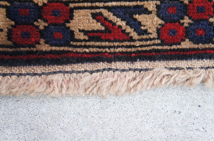  timer ni group to rival rug 127×89cm 37/ hand weave ../ hand made / Vintage rug mat / Old rug / Old drill m/gyuru/ part group 