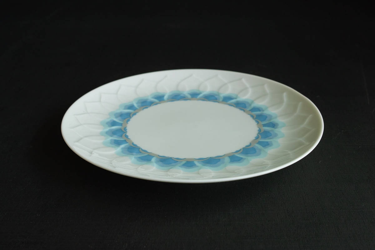 [7551]1 sheets Rosenthal Rosenthal Lotus Lotus blue Bjorn Wiinbladbyorun* vi mb Lad Northern Europe Denmark tableware plate plate 