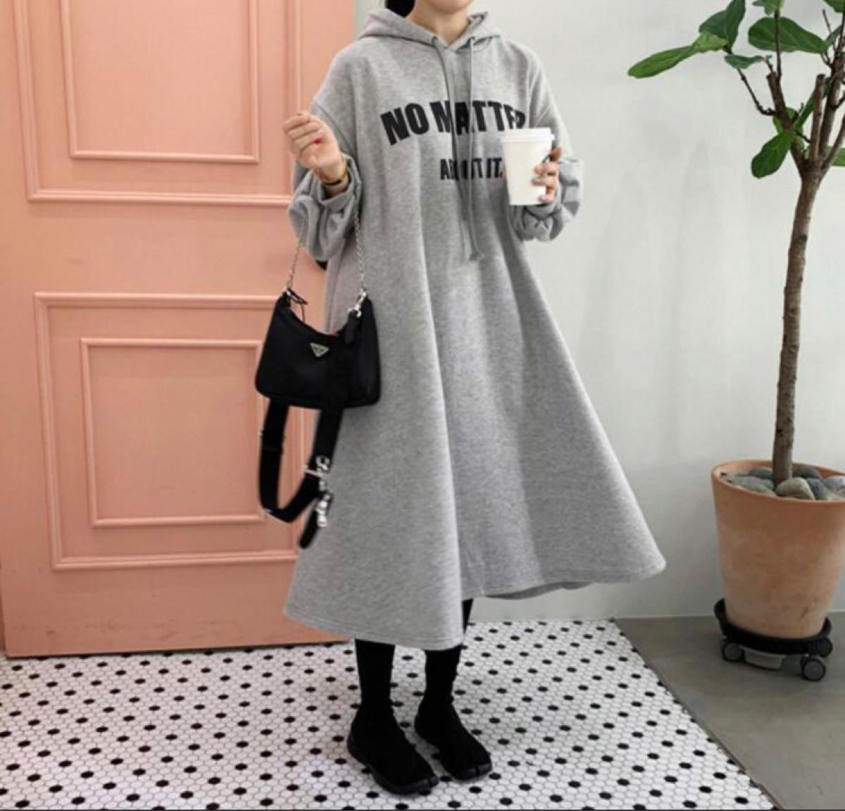 Paypayフリマ 楽チンコーデを再現 フード付き ワンピースパーカー おうちコーデ 韓国 レディース トップス Paypayフリマ 楽チンコーデを再現 フード付き ワンピースパーカー おうちコーデ 韓国 レディース トップス