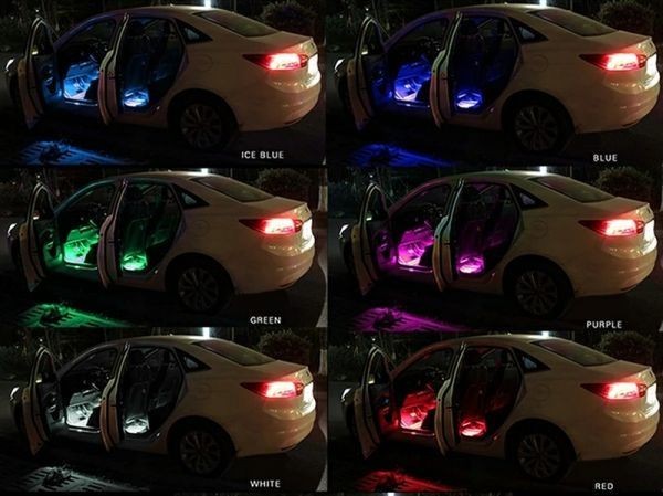 16色 RGB LED ルームランプ 室内灯 フットランプ オンオフ スイッチ シガーソケット クラウンマジェスタ クラウンアスリート セルシオ_画像3