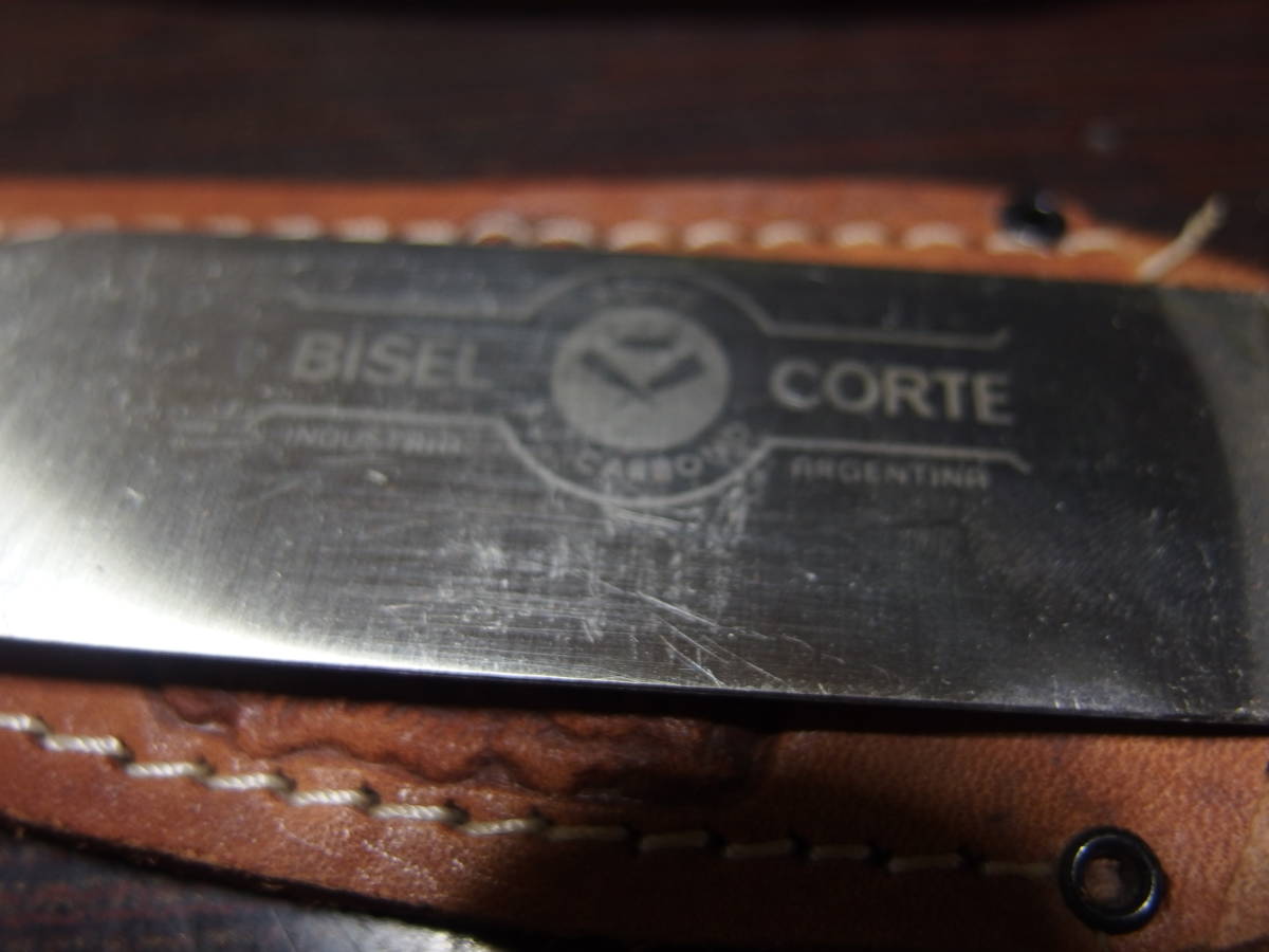【1Ma27 平】中古 ビンテージ BISEL CORTE RESTAURANT LA CABANA KNIFE　レストラン ナイフ 2本セット_画像4