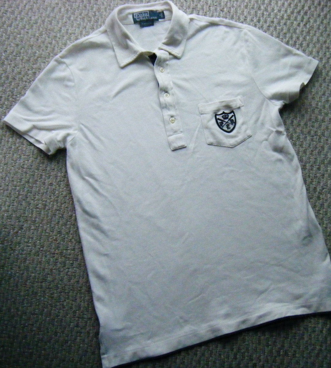 *Ralph Lauren Ralph Lauren рубашка-поло с коротким рукавом M размер белый 