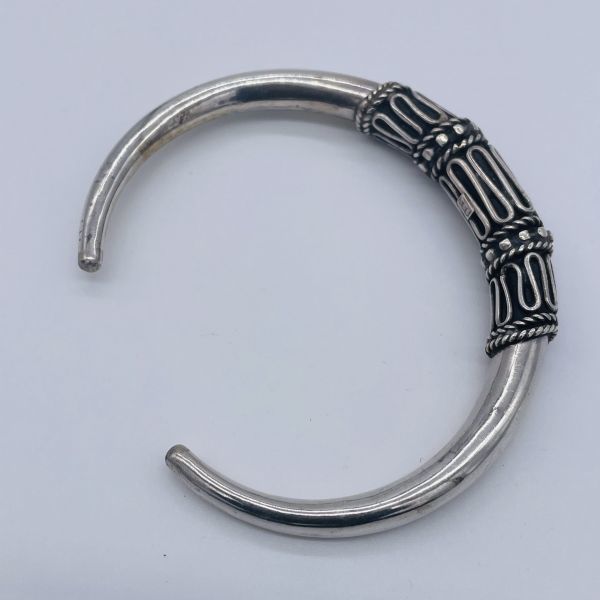 M174*1970\'s* silver bangle bracele STERLINGSILVER silver 925 modern design american jewelry meki deer n accessory 