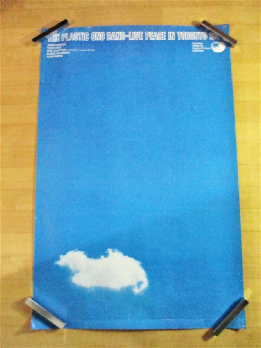 PLASTIC ONO BAND 1969 LIVE 告知ポスター グッズ ジョンレノン John Lennon Eric Clapton_画像1