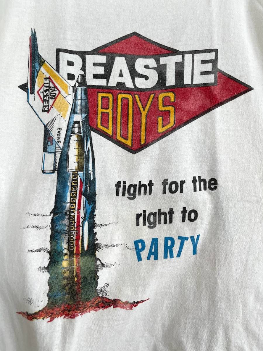 80s VINTAGE BEASTIE BOYS Fight For Your Right T-shirt RUN DMC PUBLIC ENEMY 40ACRES SNOOP wu-tang kanye N.W.A. ICE CUBE Supreme