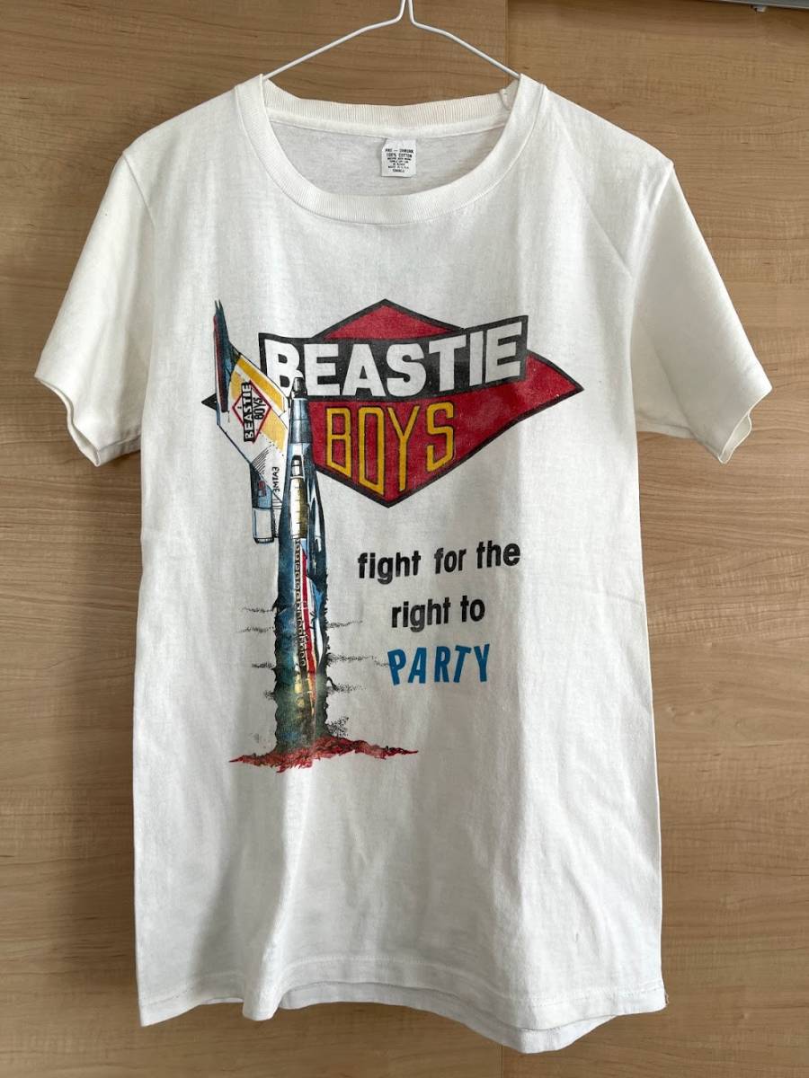 80s VINTAGE BEASTIE BOYS Fight For Your Right Tシャツ RUN DMC PUBLIC ENEMY 40ACRES SNOOP wu-tang kanye N.W.A. ICE CUBE Supreme_画像7