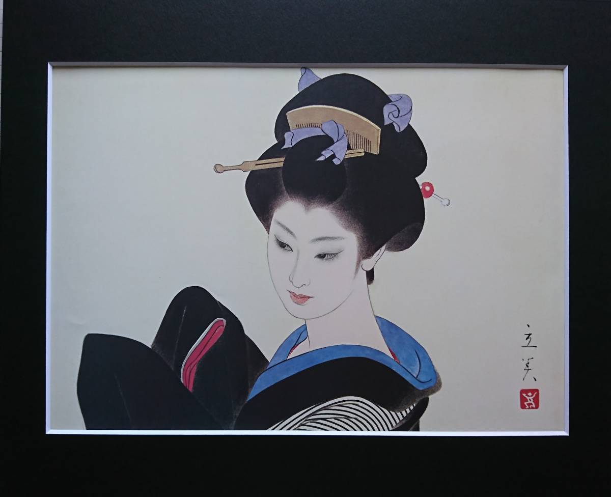 ... beautiful, light ice, hard-to-find, rare * limitation . version, Japanese picture, Edo, beauty picture, winter, New Year (Spring),......, new goods amount * frame attaching, free shipping 