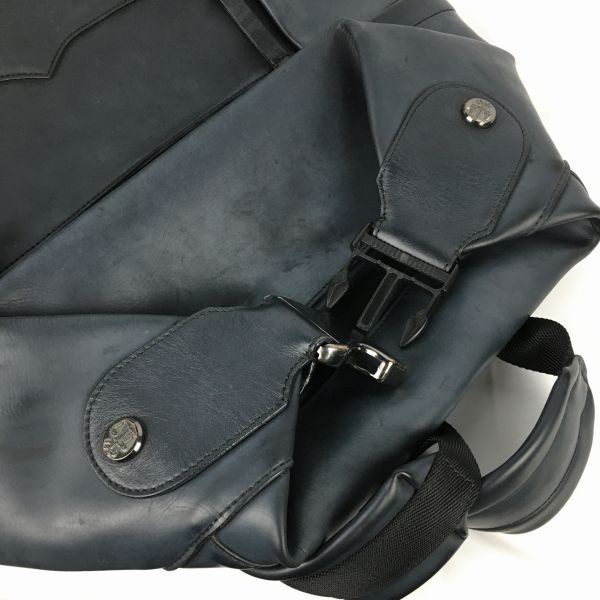HUNTER/ Hunter waterproof wet suit cloth rucksack daypack dark gray Logo tube NO.WB11-7