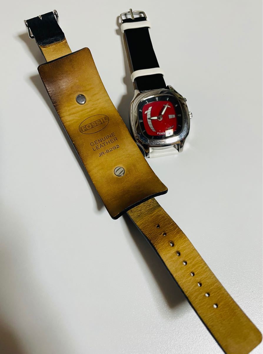 電池新品】FOSSILのビッグチック エルレガーデン細美武士さん 電池新品】FOSSILのビッグチック エルレガーデン細美武士さん
