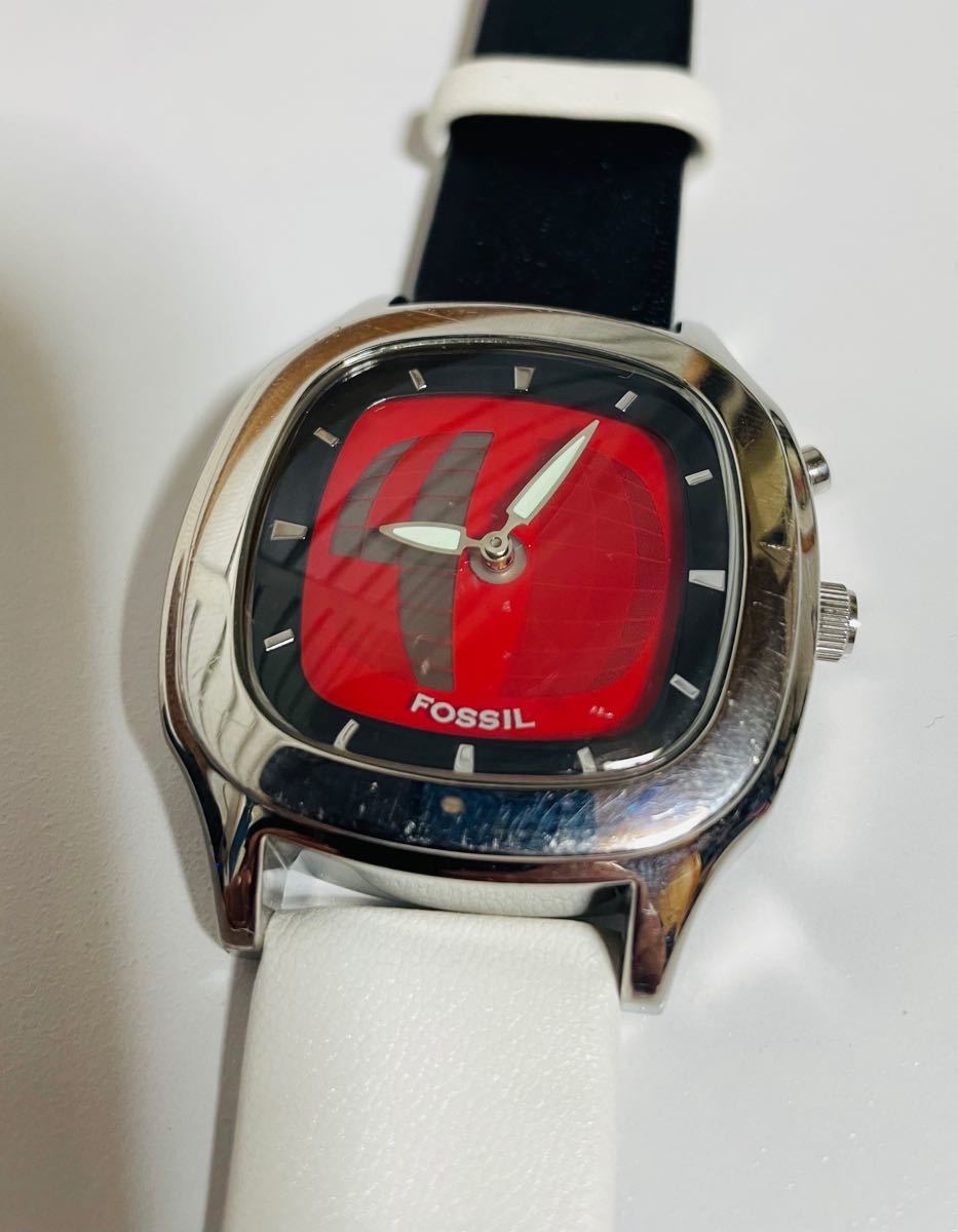 電池新品】FOSSILのビッグチック エルレガーデン細美武士さん 電池新品】FOSSILのビッグチック エルレガーデン細美武士さん