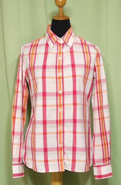 * spring for summer Tommy Hilfiger Tommy Hilfiger lady's check shirt size 4 S~M rank 