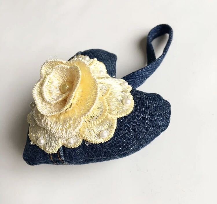 送料無料 新品 デニムチャーム ハンドメイド デニムリメイク