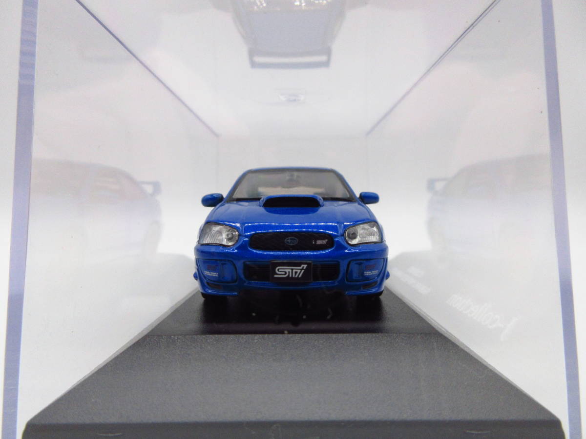 1/43 京商 Jコレクション　スバル インプレッサ WRX STI S203 ブルーメタリック　ミニカー_画像3