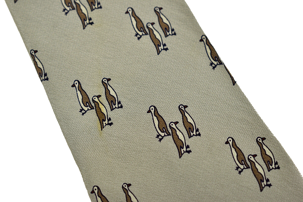 N-2191* бесплатная доставка *valentino cravatte Valentino klabate* Италия производства серый цвет пингвин зоопарк юг высшее шелк галстук 