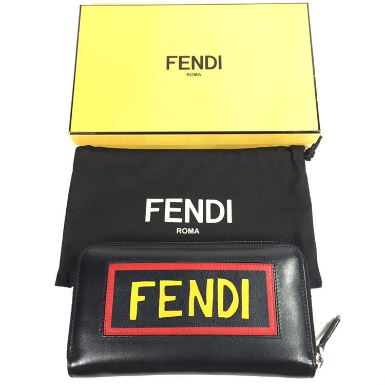 ヤフオク! - 【フェンディ】本物 FENDI 長財布 ロゴモチーフ LO...