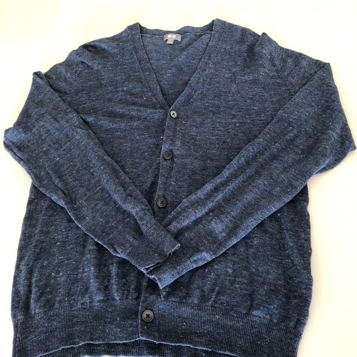 Paypayフリマ Uniqlo ユニクロ 麻 カーディガン メンズ M Used 藍色 薄手 Paypayフリマ Uniqlo ユニクロ 麻 カーディガン メンズ M Used 藍色 薄手