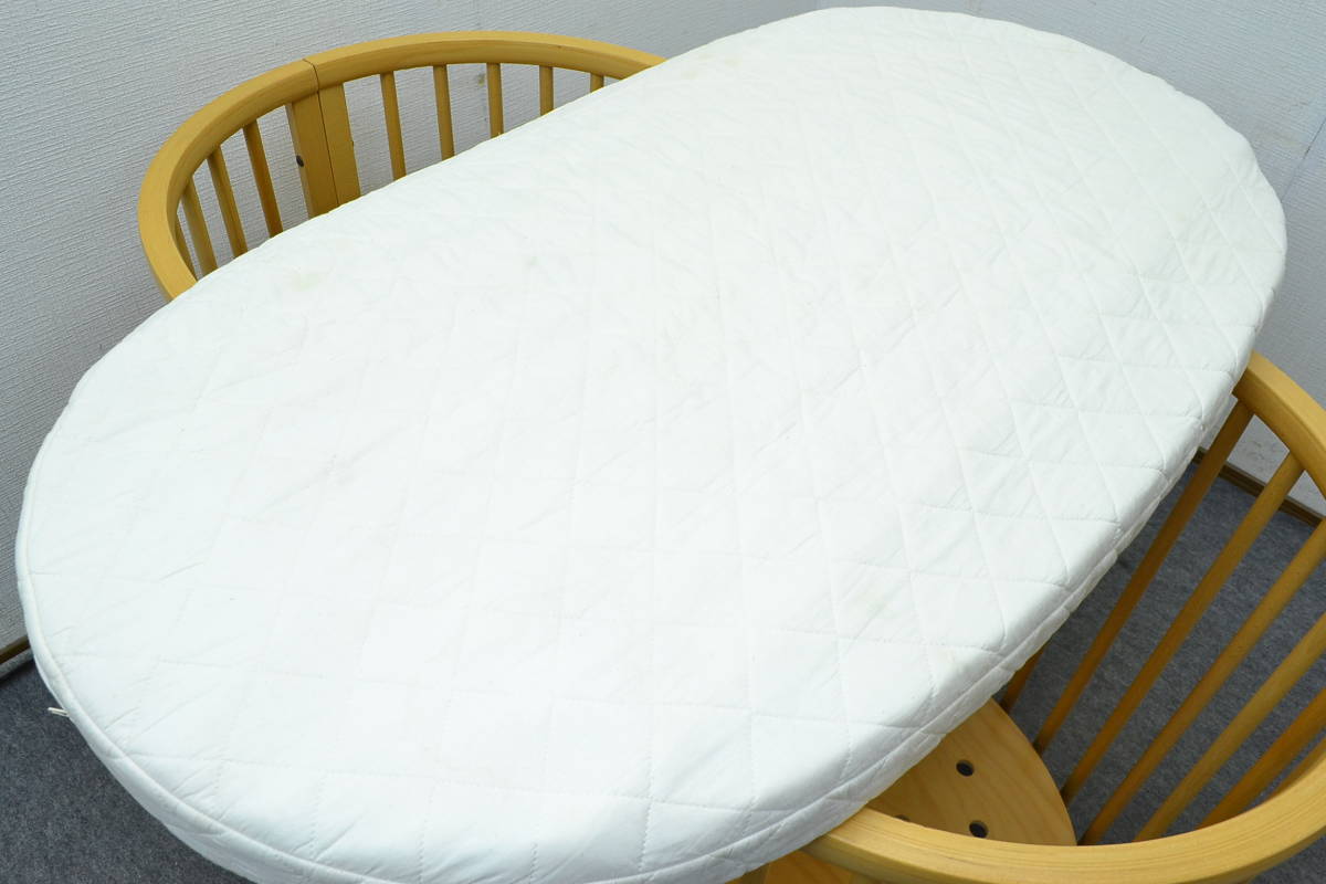 G211#stokke -тактный ke# детская кроватка коврик имеется # внешние размеры примерно ширина 1270× глубина 735× высота 785mm