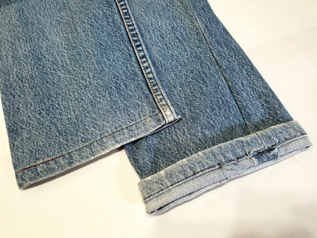 ～90s USA製 levi's リーバイス 501xx クラッシュ テーパードカスタム w32 90年代 アメリカ製 ビンテージジーンズ 606_画像4