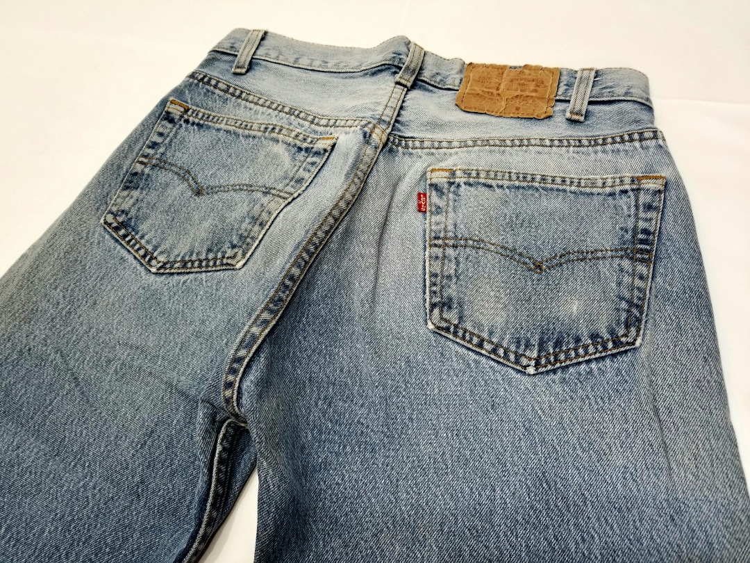 ～90s USA製 levi's リーバイス 501xx クラッシュ テーパードカスタム w32 90年代 アメリカ製 ビンテージジーンズ 606_画像5