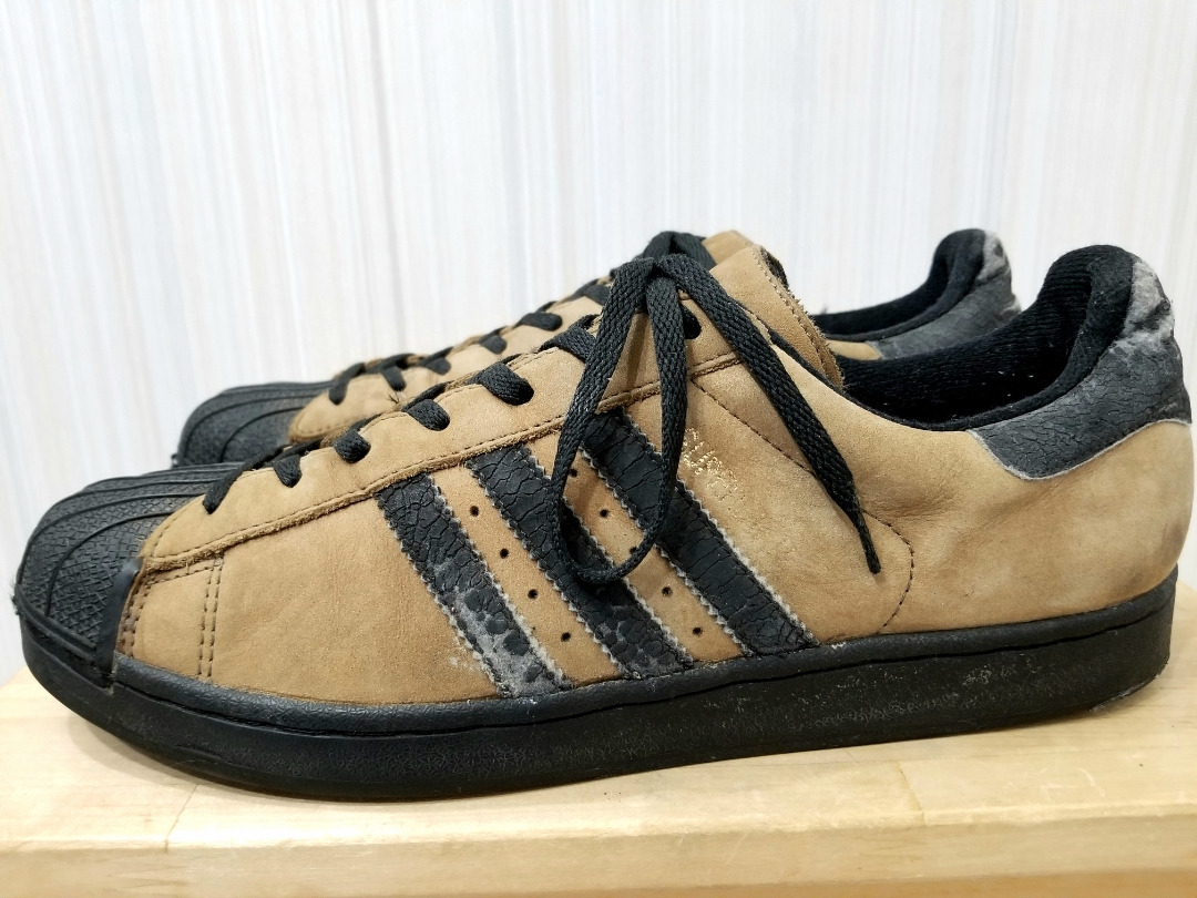  beautiful color 02 year Philippines made ADIDAS SUPERSTAR NUBUCK US11 half 29,5. Adidas super Star n back tea black 