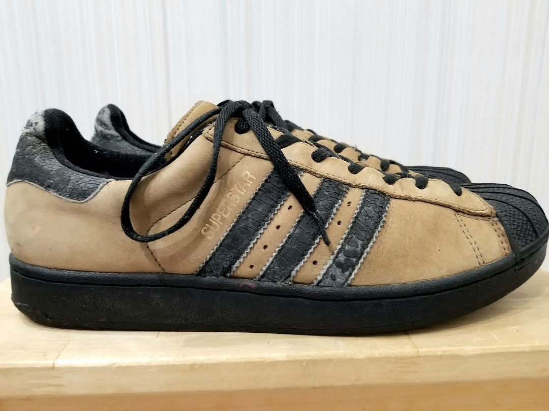  beautiful color 02 year Philippines made ADIDAS SUPERSTAR NUBUCK US11 half 29,5. Adidas super Star n back tea black 