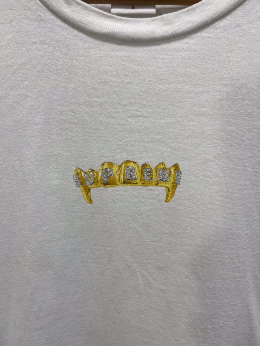 Supreme シュプリーム USA製 Tシャツ 19SS ゴールドブランドロゴ 金歯ロゴ フロントロゴ プリント スケーター S