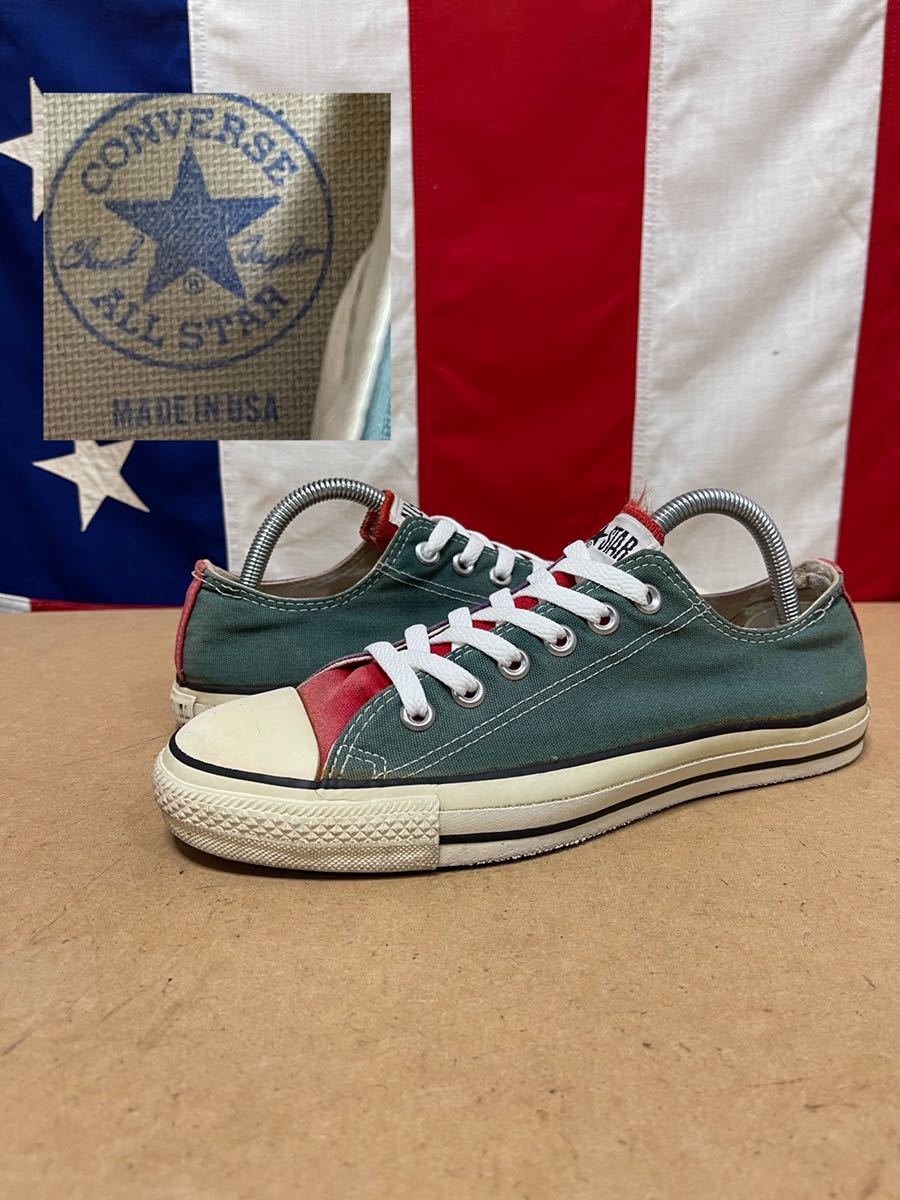 ★希少★90's★USA製★CONVERSE★コンバース★ALL STAR★オールスター★スニーカー★クレイジーパターン★vintage★OLD★7 1/2★26cm★_画像1