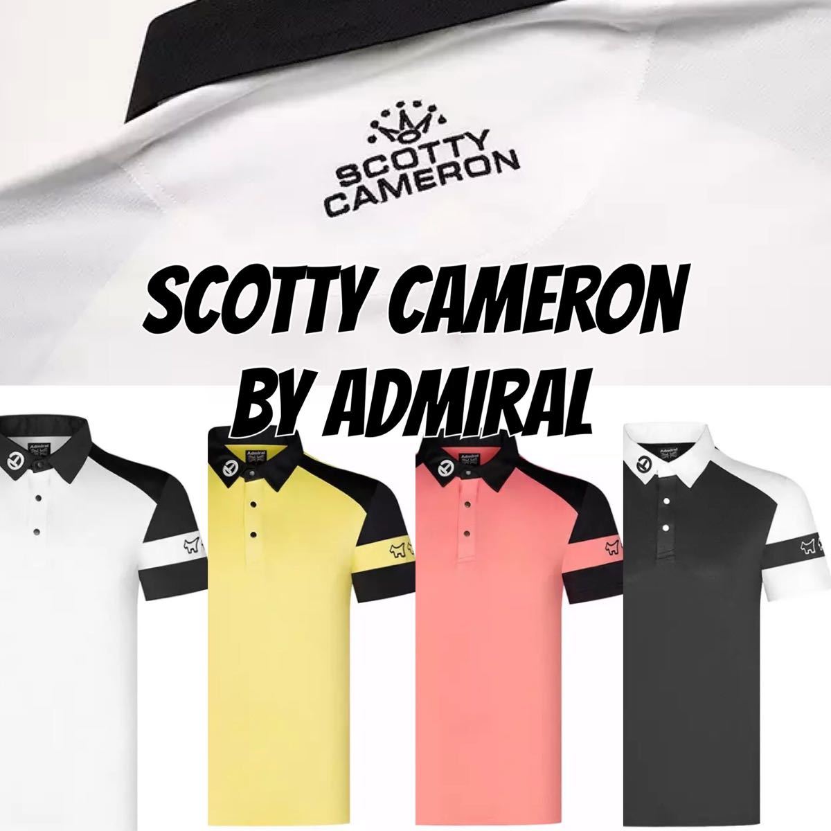 【スコッティキャメロン/アドミラル Scotty Cameron/Admiral】コラボポロシャツ メンズゴルフシャツ ポロシャツ