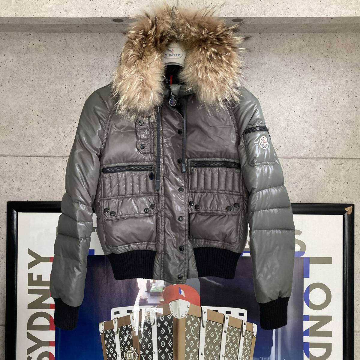 Aquascutum アクアスキュータム シルク100% ダウンコート アウター