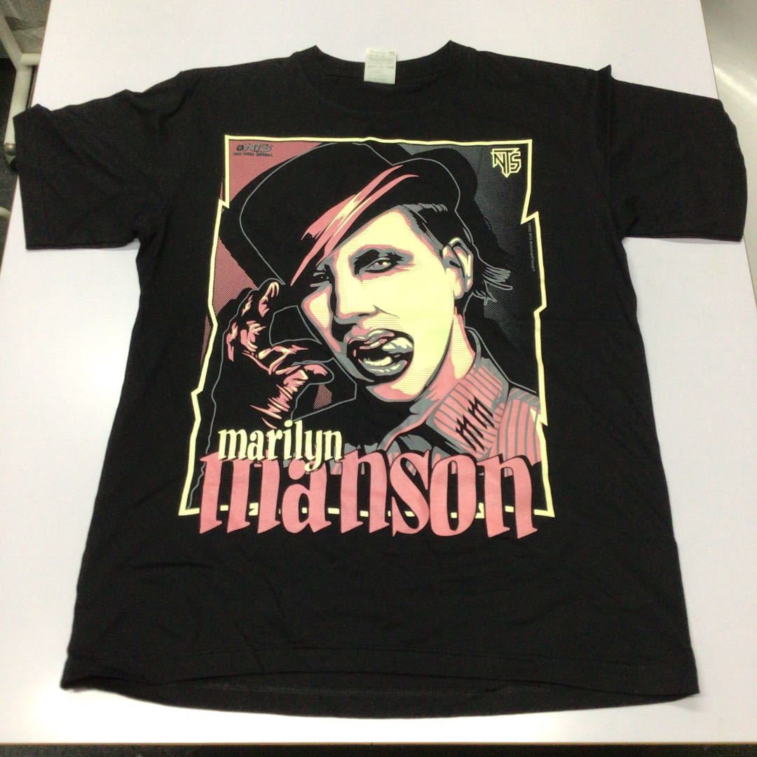 SR7A1. バンドTシャツ Mサイズ　Marilyn Manson ① マリリンマンソン_画像1