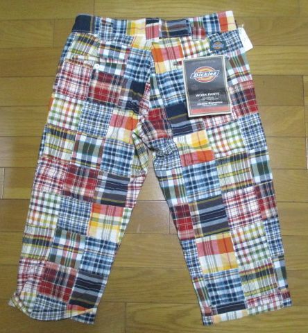 新品　Dickies　パッチワーク　ハーフパンツ　サイズ30　短パン　ワークパンツ　カラフル　クレイジーカラー　ディッキーズ　夏に最適_画像8