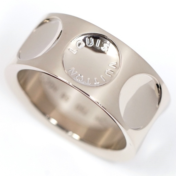 限定版 LOUIS VUITTON ルイヴィトン グランドバーグ アンプラント リング 指輪 750WG K18ホワイト #58（約18号） 指輪
