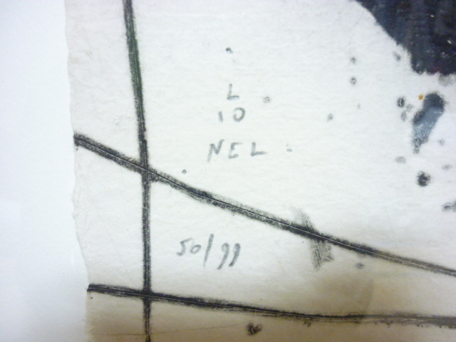 税込 Lionel Perrotte ライオネル ペロット フランス人 抽象画