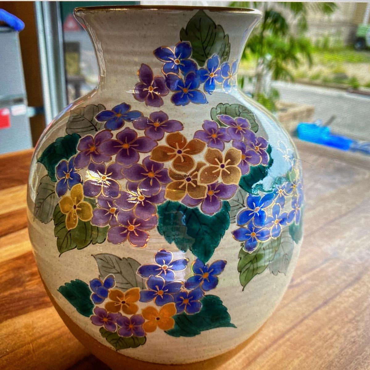 金彩花図豪華銅器花入 | bioimune.com.br