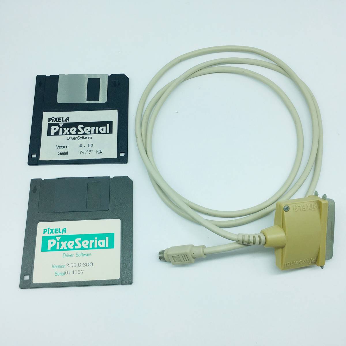 (TANE) PiXELApik Sera PixeSerial OLD Mac for serial conversion cable rare parts Old Mac business use private person for driver floppy 2 sheets inspection goods settled 