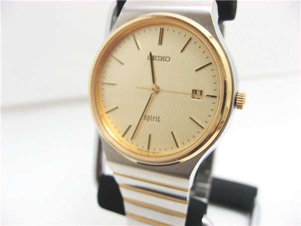 SEIKO SPIRIT スピリット 5P32-7A00 メンズ腕時計 電池交換済み