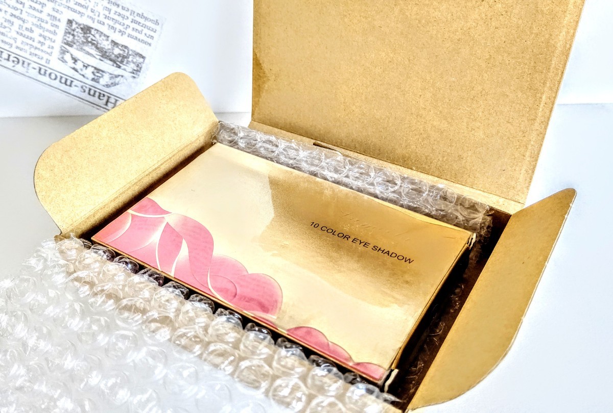 GOLD系 グリッターラメ アイシャドウパレット 10色 韓国コスメ メイクパレット