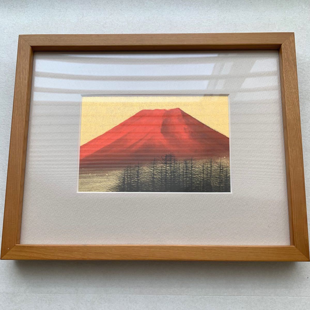 油絵赤富士、SMの小品、画家、糸川裕志の富士山曼荼羅ポップアート2点セット 油絵赤富士、SMの小品、画家、糸川裕志の富士山曼荼羅ポップ