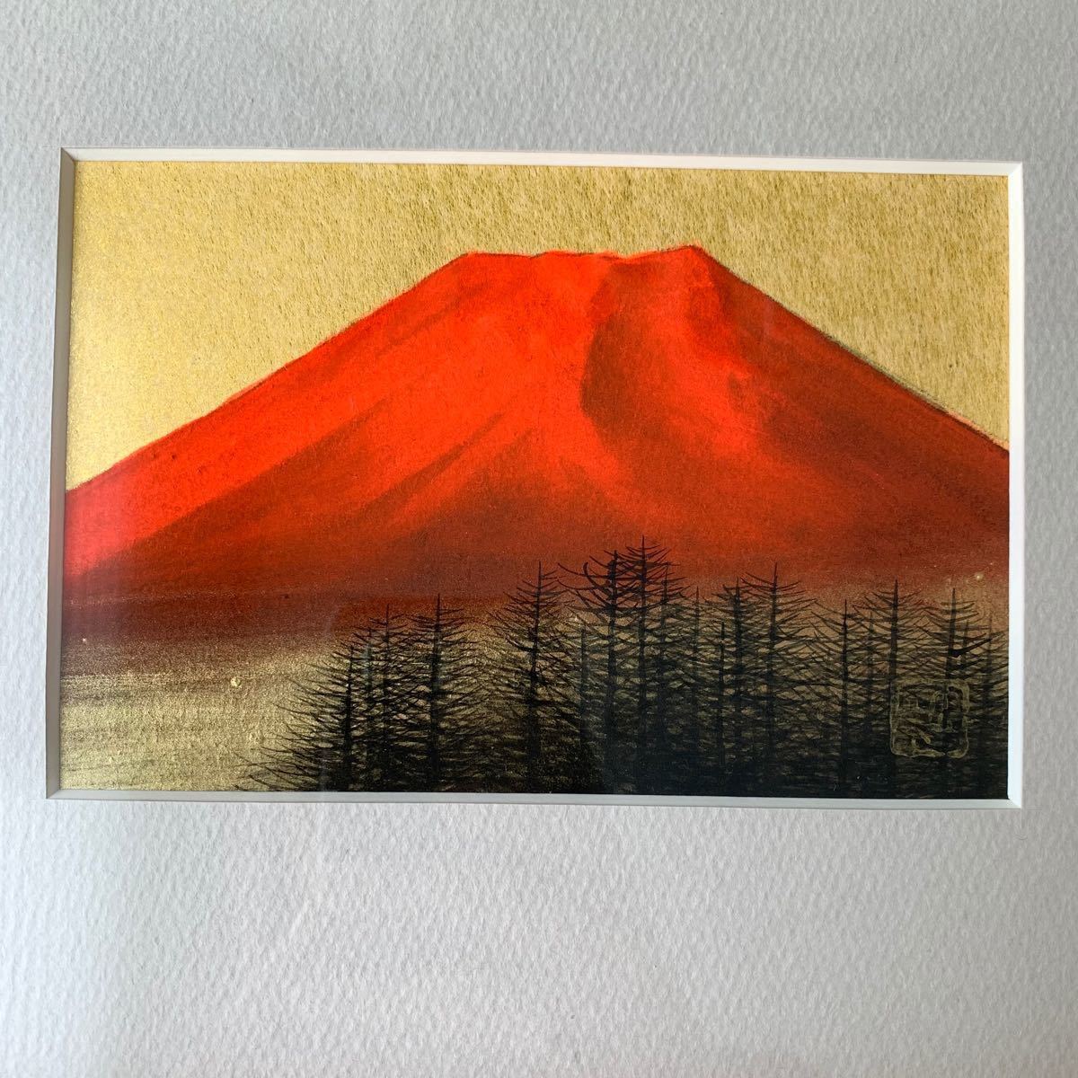 Paypayフリマ 富士山の絵 赤富士 Paypayフリマ 富士山の絵 赤富士