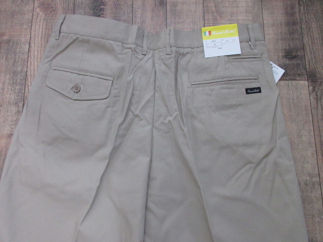  unused new goods Frank *mi shell water repelling processing high class chinos beige 70x65cm