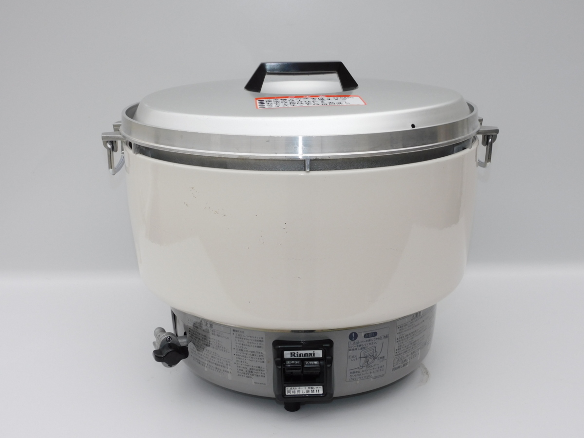 動作品/送料無料】リンナイ 業務用ガス炊飯器 RR-50S1 5升炊 4.0~10.0