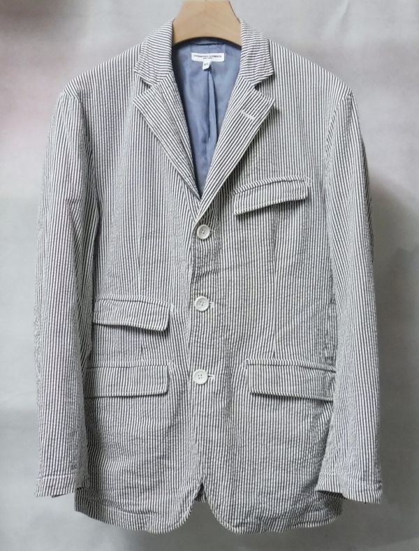 Engineered Garments エンジニアードガーメンツ Andover Jacket Seersucker St. アンドーバー ジャケット XS シアサッカー ストライプ_画像1