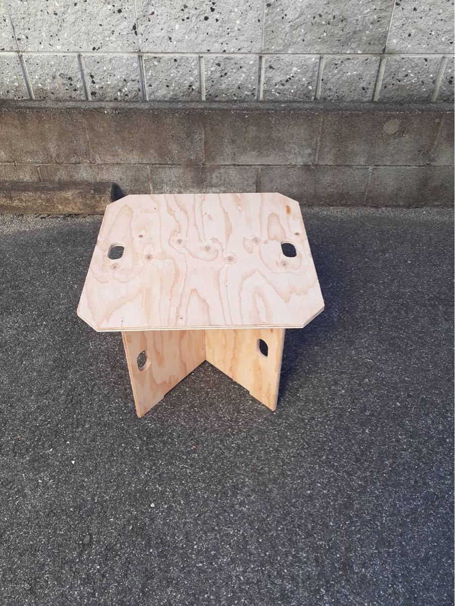 木製アウトドアテーブル／ミニテーブル