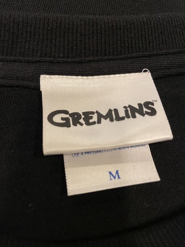 《送料込み》GREMLINS グレムリン ロングスリーブ Tシャツ ロンT ギズモ ブラック メンズ レディース ユニセックス 袖プリント ムービーT