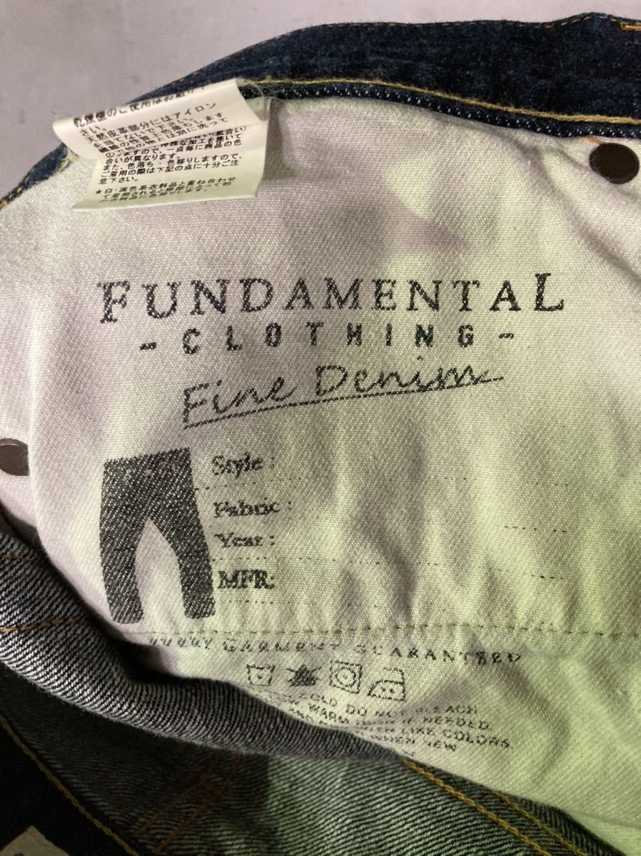 美品!FDMTL ファンダメンタル SLIMBOOTデニム!日本製! | www