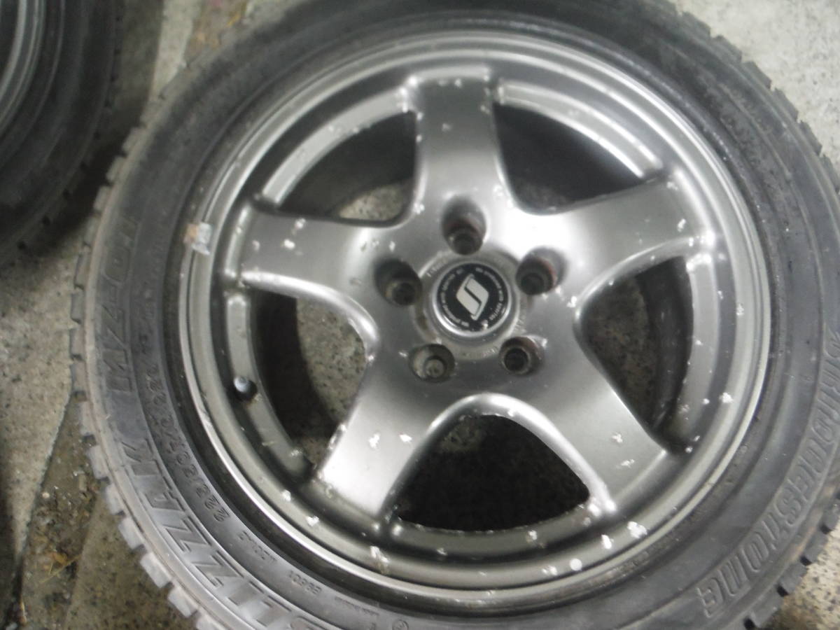 225/50R16BS Bridgestone at that time thing MZ-01 Nissan Skyline aluminium wheel set 4ps.@BNR32 GT-R studless winter rare 